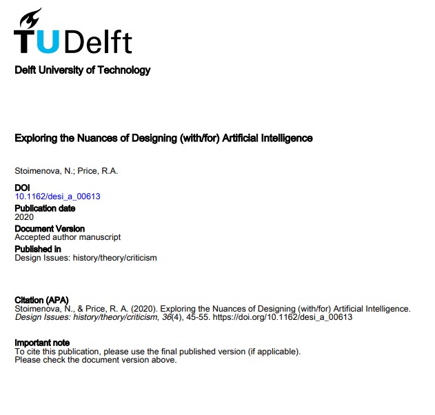 인공지능으로 촉발된 Design after Design